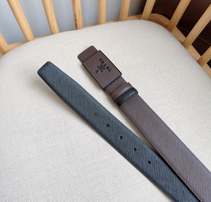 最高級プラダスーパーコピー プラダベルトコピー メンズ リバーシブル バックル ロゴ 2522509 ブラウン N品 プラダ ベルト メンズ アウトレット - 画像 (7)