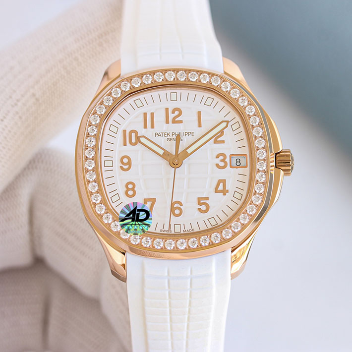 最高級パテックフィリップスーパーコピー アクアノート ルーチェ トラベルタイム 5269/200R-001 マット・ホワイト レディース 腕時計 - 画像 (9)