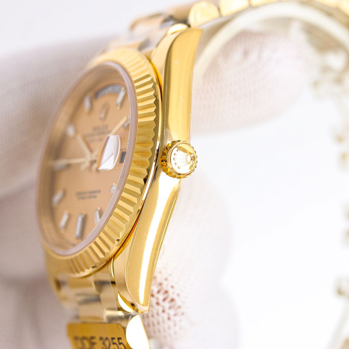 最高級ロレックススーパーコピー ロレックス デイデイト コピー デイデイト 40 228238A ランダムシリアル シャンパン/ダイヤモンド メンズ 腕時計 - 画像 (6)