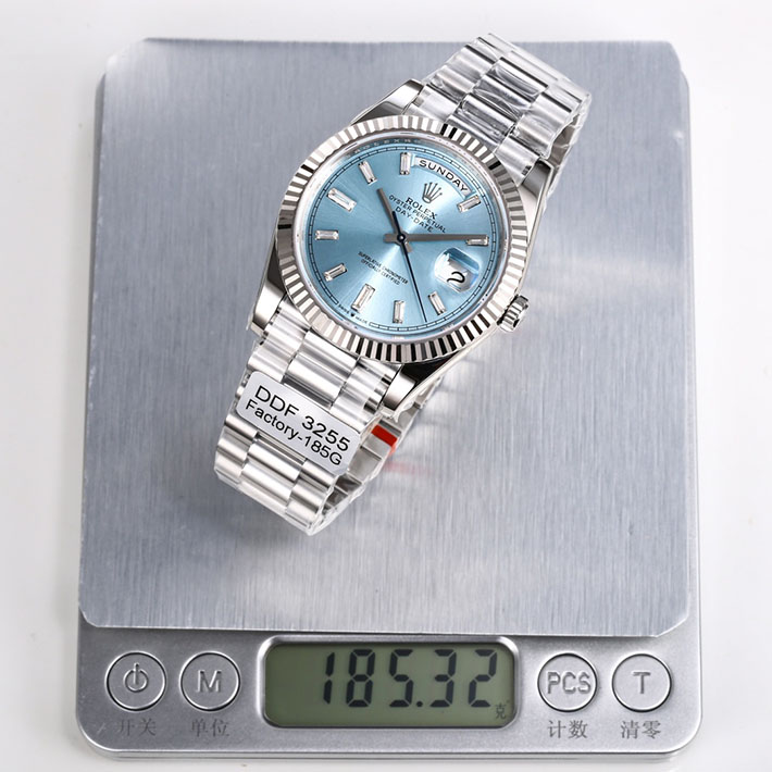 最高級ロレックススーパーコピー ロレックス デイデイト コピー デイデイト 40 228236A アイスブルー/10PB文字盤 新品 腕時計 メンズ - 画像 (6)