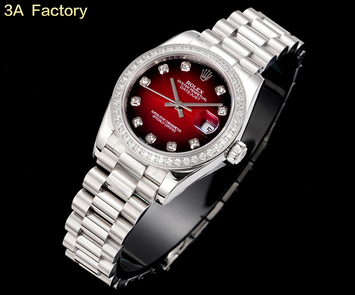 最高級ロレックススーパーコピー ロレックス デイトジャスト コピー デイトジャスト31 278289RBR ホワイトゴールド レッドオンブレ - 画像 (6)