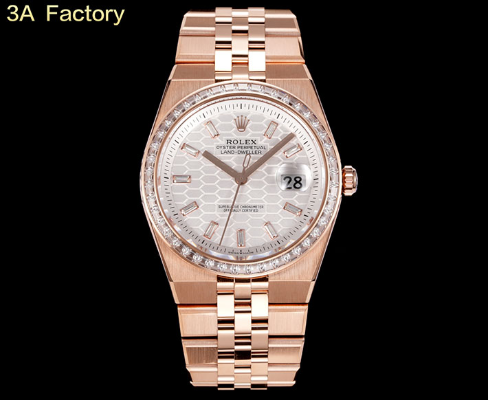 最高級ロレックススーパーコピー ロレックス ランドドゥエラー コピー オイスター 40 mm エバーローズゴールド リファレンス 127335 - 画像 (7)