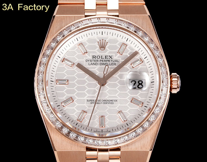 最高級ロレックススーパーコピー ロレックス ランドドゥエラー コピー オイスター 40 mm エバーローズゴールド リファレンス 127335 - 画像 (5)