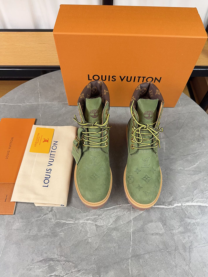 最高級ルイヴィトンスーパーコピー LV × Timberland 6-IN アンクルブーツ ノワール ブーツ 靴 2522900 N品 ティンバーランド ヴィトン 値段 - 画像 (8)