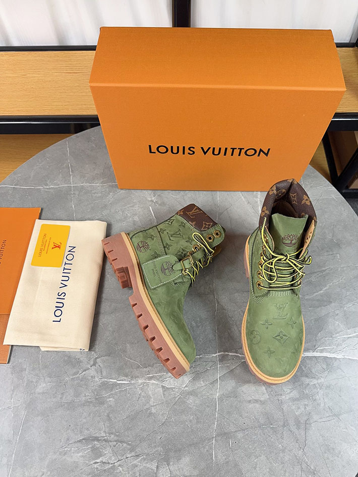 最高級ルイヴィトンスーパーコピー LV × Timberland 6-IN アンクルブーツ ノワール ブーツ 靴 2522900 N品 ティンバーランド ヴィトン 値段 - 画像 (6)