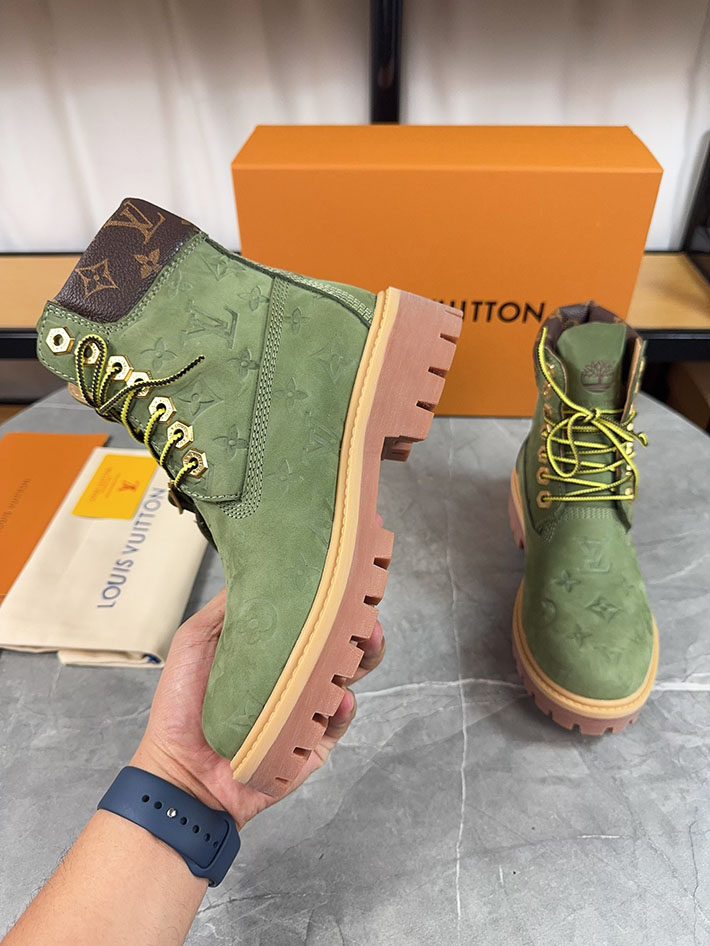 最高級ルイヴィトンスーパーコピー LV × Timberland 6-IN アンクルブーツ ノワール ブーツ 靴 2522900 N品 ティンバーランド ヴィトン 値段 - 画像 (5)