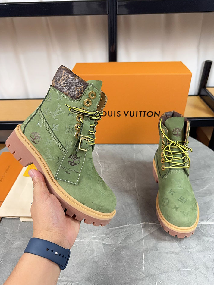 最高級ルイヴィトンスーパーコピー LV × Timberland 6-IN アンクルブーツ ノワール ブーツ 靴 2522900 N品 ティンバーランド ヴィトン 値段 - 画像 (2)