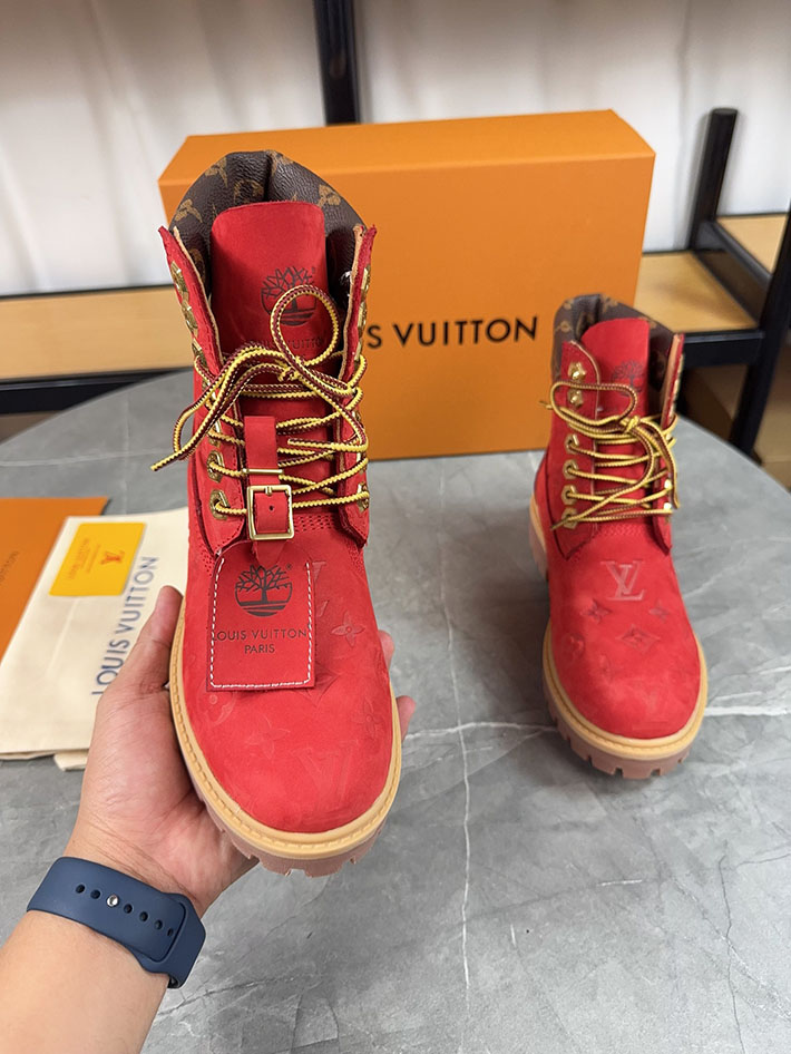 最高級ルイヴィトンスーパーコピー LV × Timberland 6-IN アンクルブーツ ノワール ブーツ 靴 2522901 N品 ティンバーランド ルイヴィトン 転売 - 画像 (6)