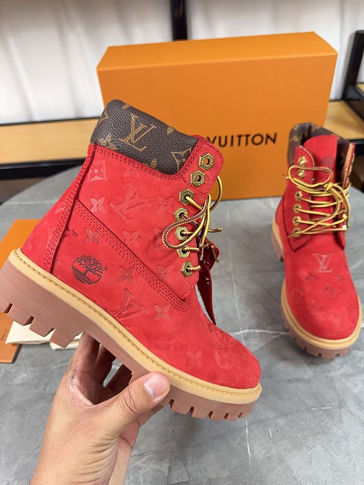 最高級ルイヴィトンスーパーコピー LV × Timberland 6-IN アンクルブーツ ノワール ブーツ 靴 2522901 N品 ティンバーランド ルイヴィトン 転売 - 画像 (5)