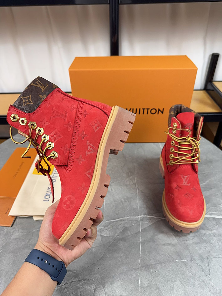 最高級ルイヴィトンスーパーコピー LV × Timberland 6-IN アンクルブーツ ノワール ブーツ 靴 2522901 N品 ティンバーランド ルイヴィトン 転売 - 画像 (3)