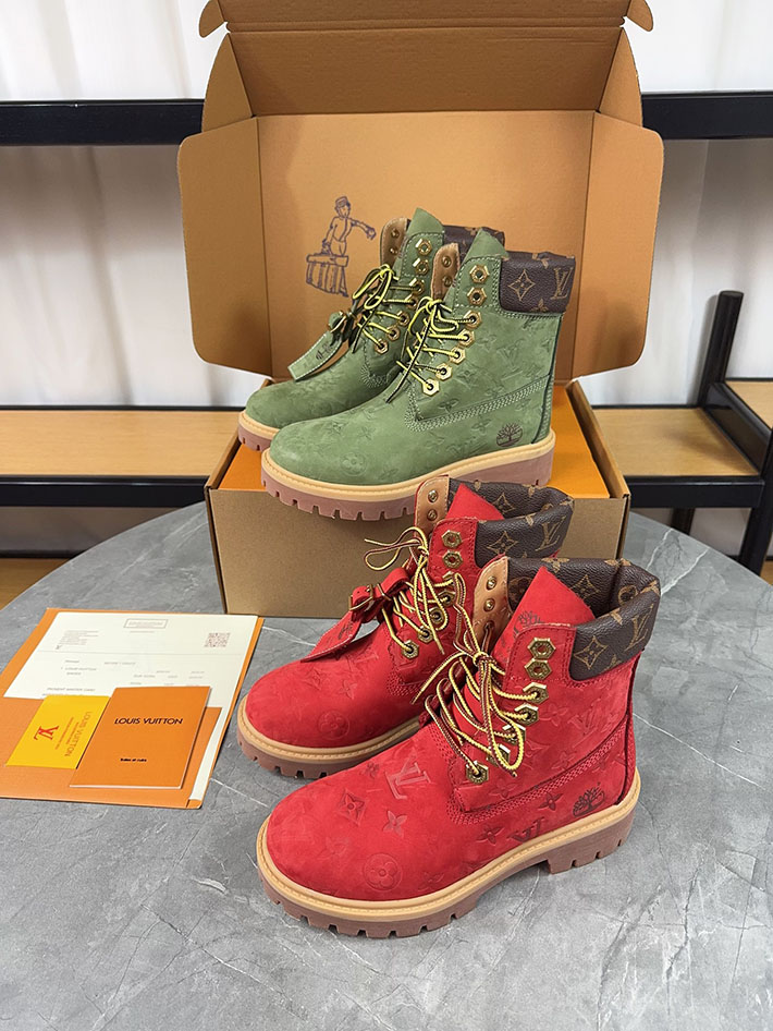 最高級ルイヴィトンスーパーコピー LV × Timberland 6-IN アンクルブーツ ノワール ブーツ 靴 2522901 N品 ティンバーランド ルイヴィトン 転売 - 画像 (2)