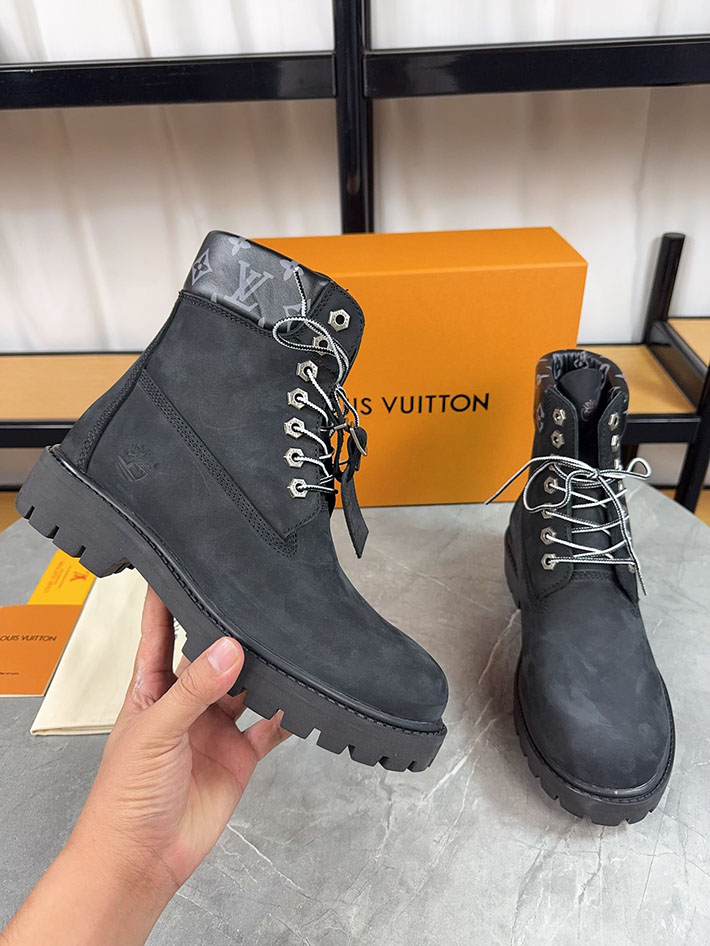 最高級ルイヴィトンスーパーコピー LV × Timberland 6-IN アンクルブーツ ノワール ブーツ 靴 2522904 N品 ルイヴィトン ティンバーランド 50足 - 画像 (3)