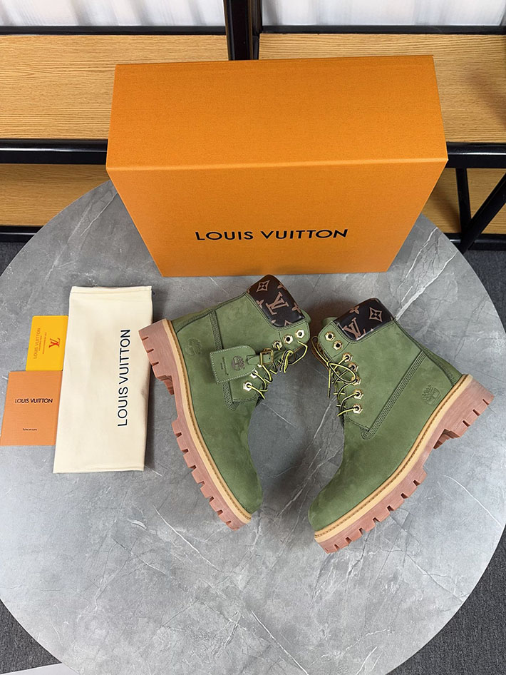 最高級ルイヴィトンスーパーコピー LV × Timberland 6-IN アンクルブーツ ノワール ブーツ 靴 2522906 N品 ティンバーランド限定モデル - 画像 (5)