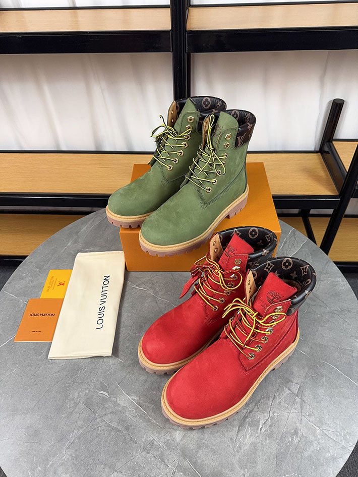 最高級ルイヴィトンスーパーコピー LV × Timberland 6-IN アンクルブーツ ノワール ブーツ 靴 2522906 N品 ティンバーランド限定モデル - 画像 (2)