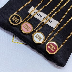 ミュウミュウ ネックレス ロゴ