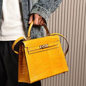 ケリー28 外縫い ジョーヌアンブル