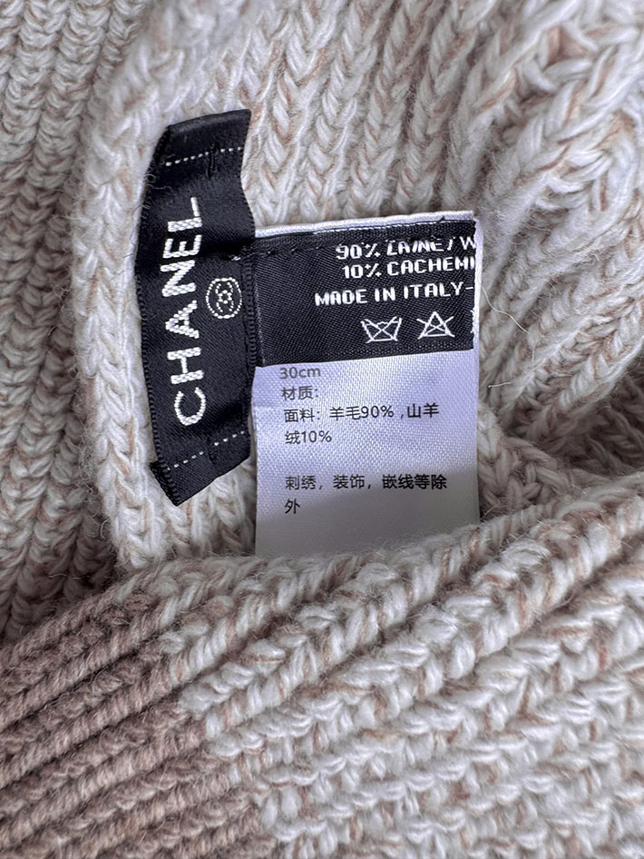 最高級シャネルスーパーコピー CHANEL ウール ニット ココマーク CCロゴ フリンジ ストール 2025新作 cc25103020 シャネル マフラー 公式 - 画像 (3)