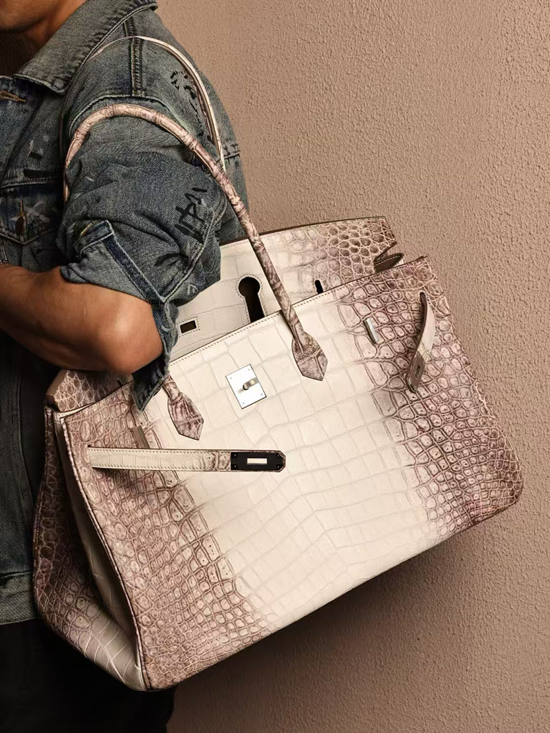 エルメスコピー HERMES バーキン45 ヒマラヤ クロコダイル ニロティカスマット シルバー金具 2524033 バーキン45 定価 - 画像 (9)