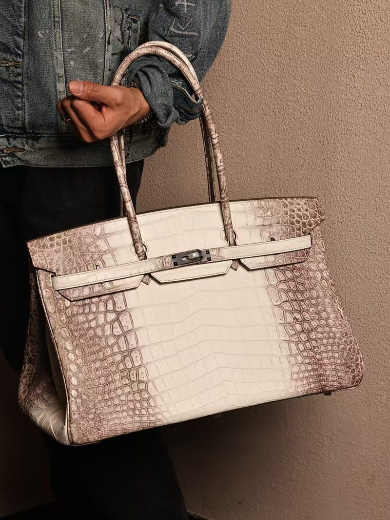 エルメスコピー HERMES バーキン45 ヒマラヤ クロコダイル ニロティカスマット シルバー金具 2524033 バーキン45 定価 - 画像 (5)