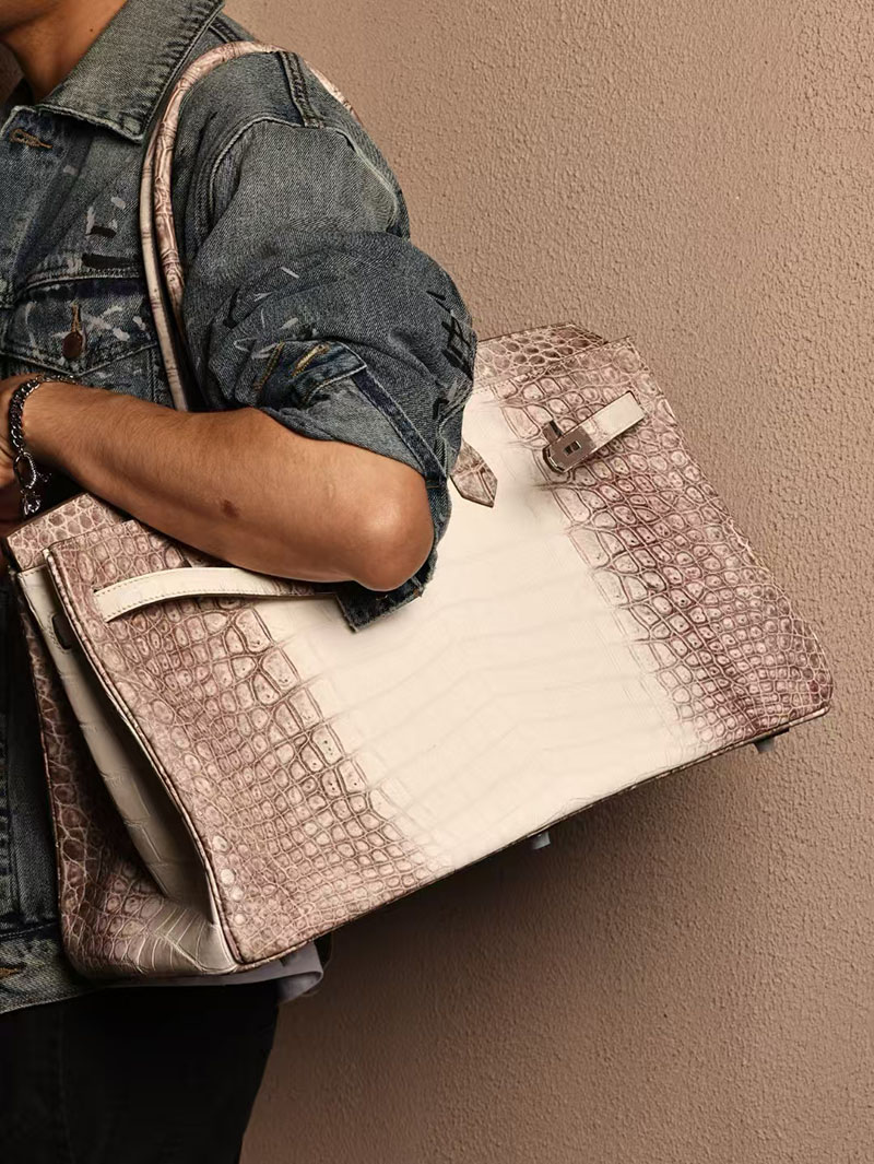 エルメスコピー HERMES バーキン45 ヒマラヤ クロコダイル ニロティカスマット シルバー金具 2524033 バーキン45 定価 - 画像 (3)