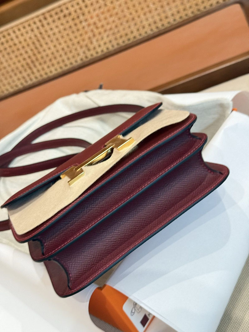 エルメスコピー コンスタンスミニ 定価 HERMES コンスタンス3 ミニ ルージュグレナ ヴォーエプソン ゴールド金具 2524063 - 画像 (14)