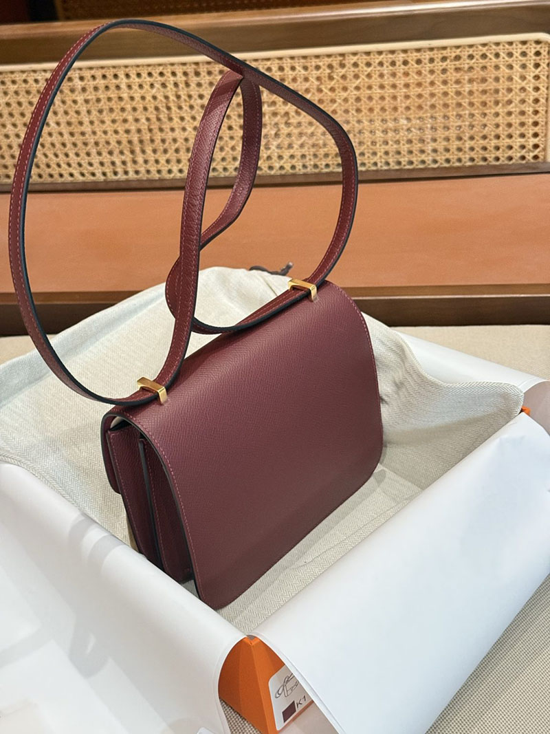 エルメスコピー コンスタンスミニ 定価 HERMES コンスタンス3 ミニ ルージュグレナ ヴォーエプソン ゴールド金具 2524063 - 画像 (13)