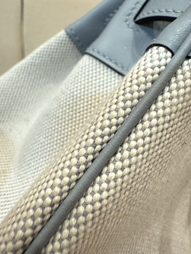 エルメスコピー バーキン25 定価 HERMES バーキン25 カーゴ グリパンタン スイフト/トワルアッシュ シルバー金具 2524091 - 画像 (6)