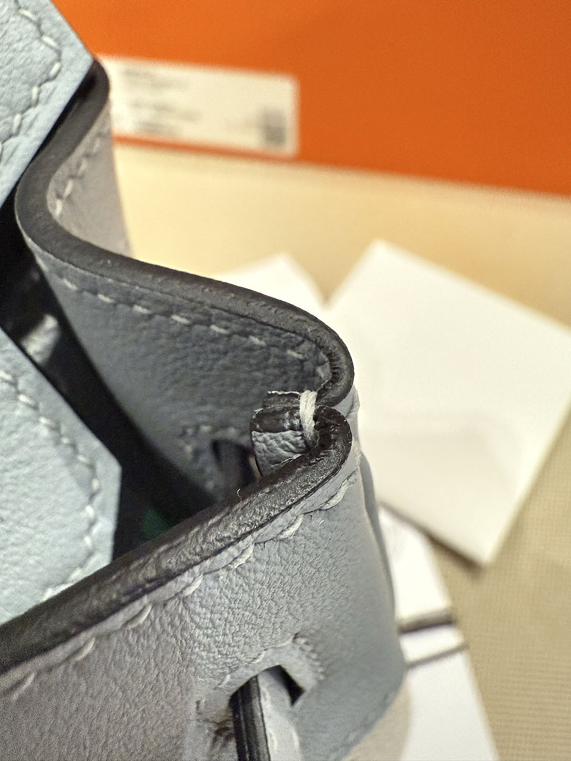 エルメスコピー バーキン25 定価 HERMES バーキン25 カーゴ グリパンタン スイフト/トワルアッシュ シルバー金具 2524091 - 画像 (2)