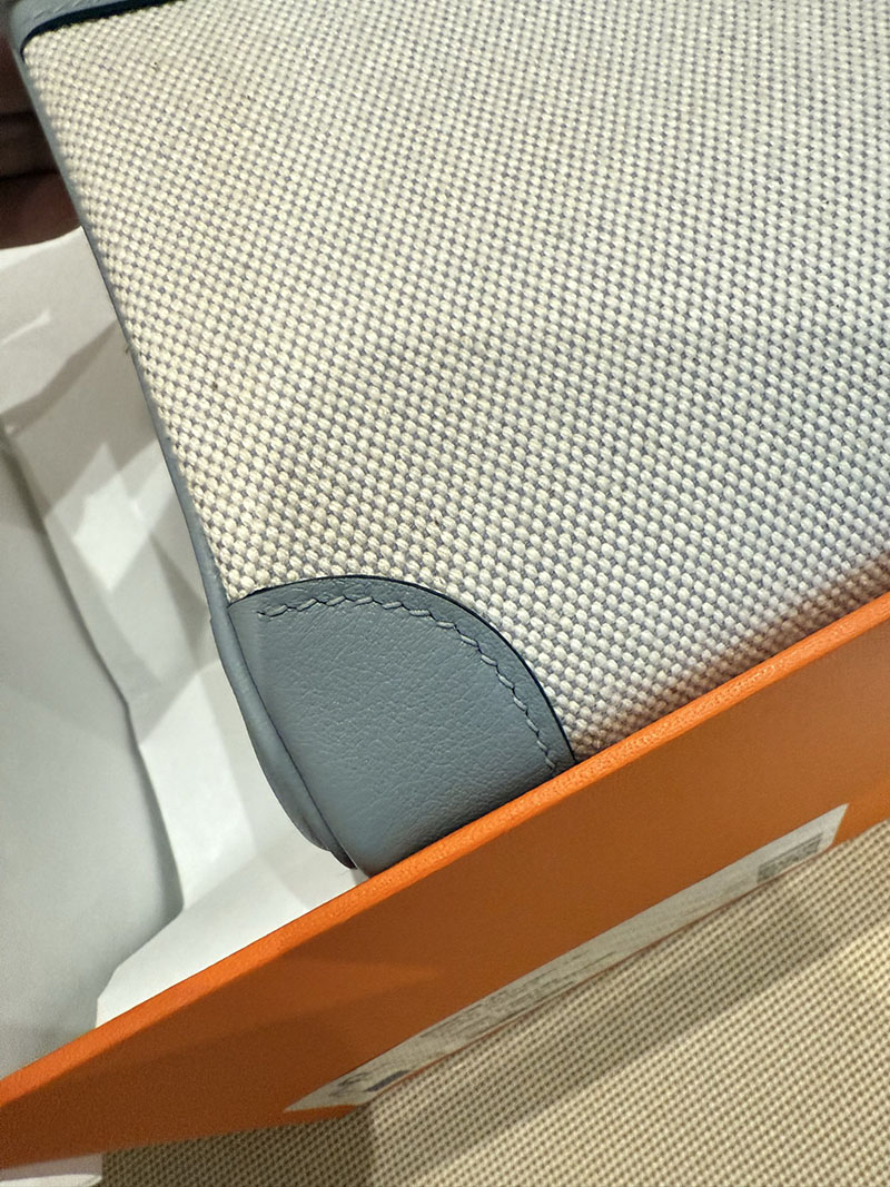 エルメスコピー バーキン25 定価 HERMES バーキン25 カーゴ グリパンタン スイフト/トワルアッシュ シルバー金具 2524091 - 画像 (16)