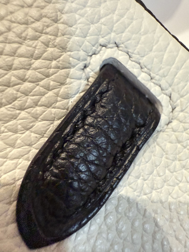 エルメスコピー バーキン25 定価 HERMES バーキン25 パーソナル クレ/黒 ブラック トゴ シルバー金具 2524092 - 画像 (15)