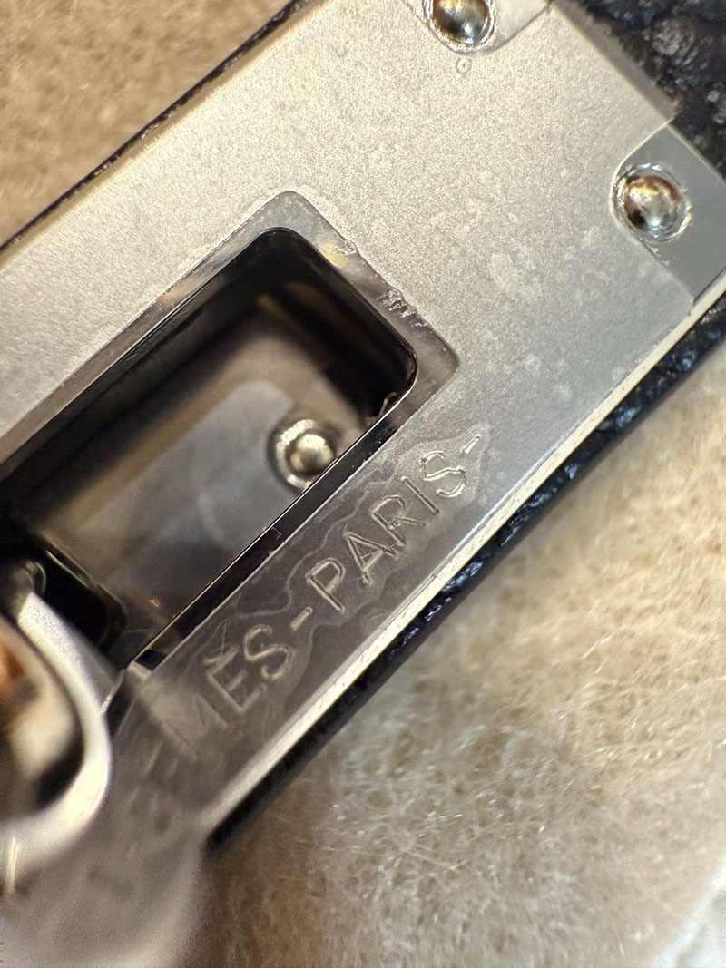 エルメスコピー バーキン25 定価 HERMES バーキン25 パーソナル クレ/黒 ブラック トゴ シルバー金具 2524092 - 画像 (12)