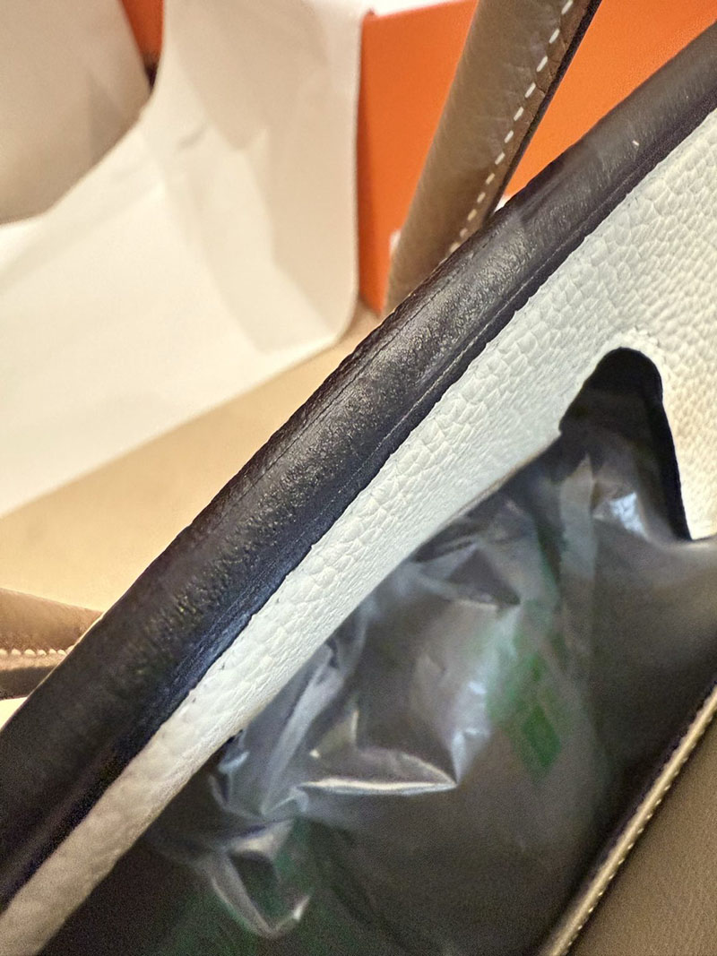 エルメスコピー バーキン25 定価 HERMES バーキン25 パーソナル クレ/エトゥープ トゴ シルバー金具 2524093 - 画像 (10)