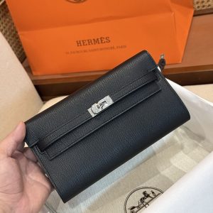 ケリーウォレット ロング トゥーゴー 黒 ブラック