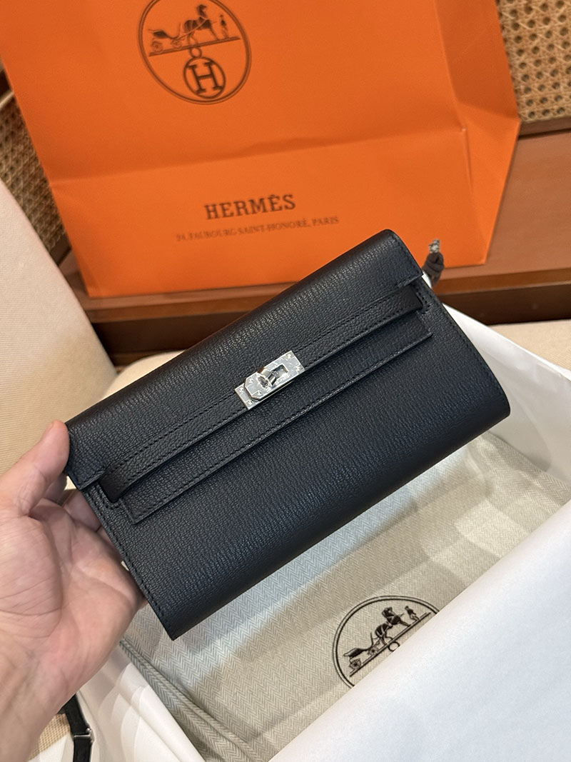 ケリーウォレット ロング トゥーゴー 黒 ブラック