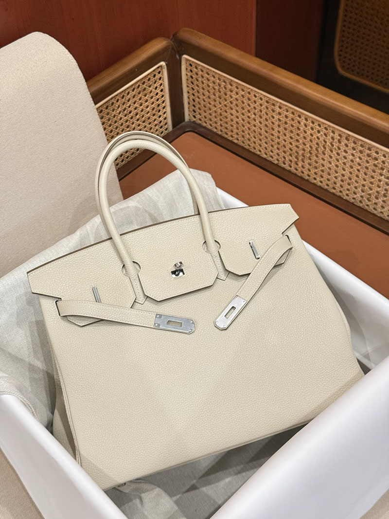 エルメスコピー バーキン35 定価 HERMES バーキン35 クレ トゴ シルバー金具 2524156 - 画像 (9)