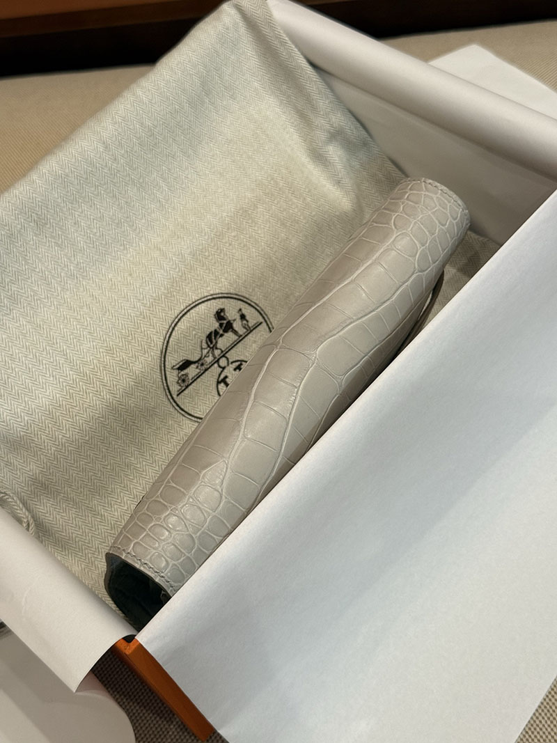 エルメスコピー HERMES コンスタンスロング トゥーゴー ベトン クロコダイル アリゲーターマット シルバー金具 2524179 - 画像 (17)