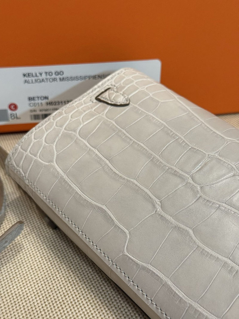 エルメスコピー HERMES コンスタンスロング トゥーゴー ベトン クロコダイル アリゲーターマット シルバー金具 2524179 - 画像 (14)