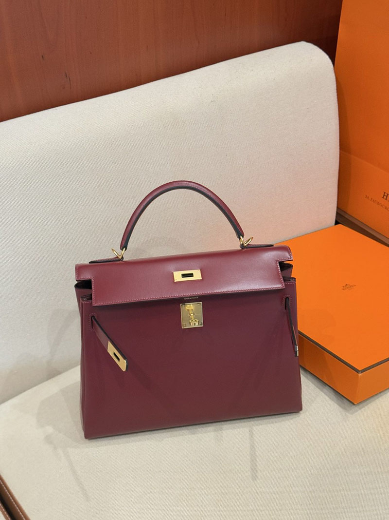 エルメスコピー ケリー32 定価 HERMES ケリー32/内縫 ルージュアッシュ スイフト ゴールド金具 2524180 - 画像 (7)