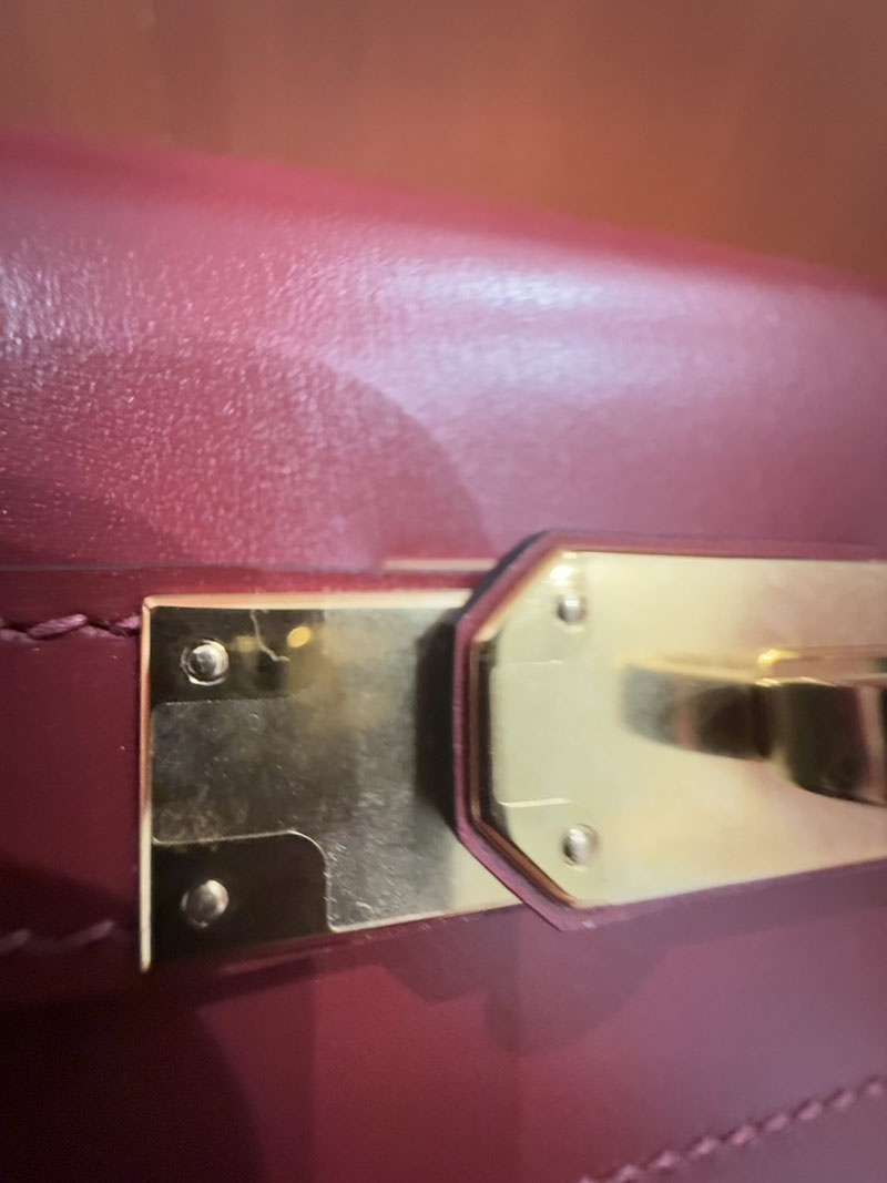 エルメスコピー ケリー32 定価 HERMES ケリー32/内縫 ルージュアッシュ スイフト ゴールド金具 2524180 - 画像 (3)