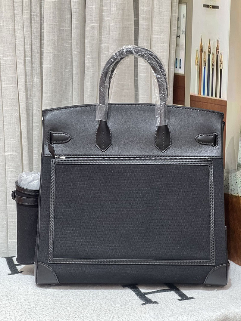 エルメスコピー オータクロア40 メンズ HERMES オータクロア 40cm カーゴ 黒 ブラック トワルアッシュ×スイフト シルバー金具 2524215 - 画像 (5)