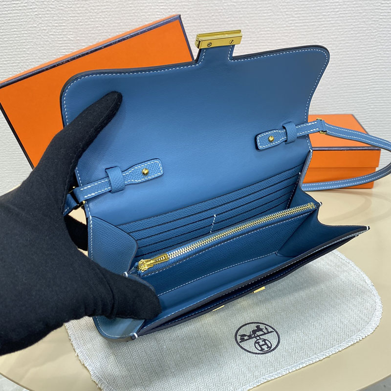 エルメス コンスタンス トゥー ゴー 定価 HERMES コンスタンスロング トゥーゴー ブルージーン ヴォーエプソン ゴールド金具 2524230 - 画像 (9)