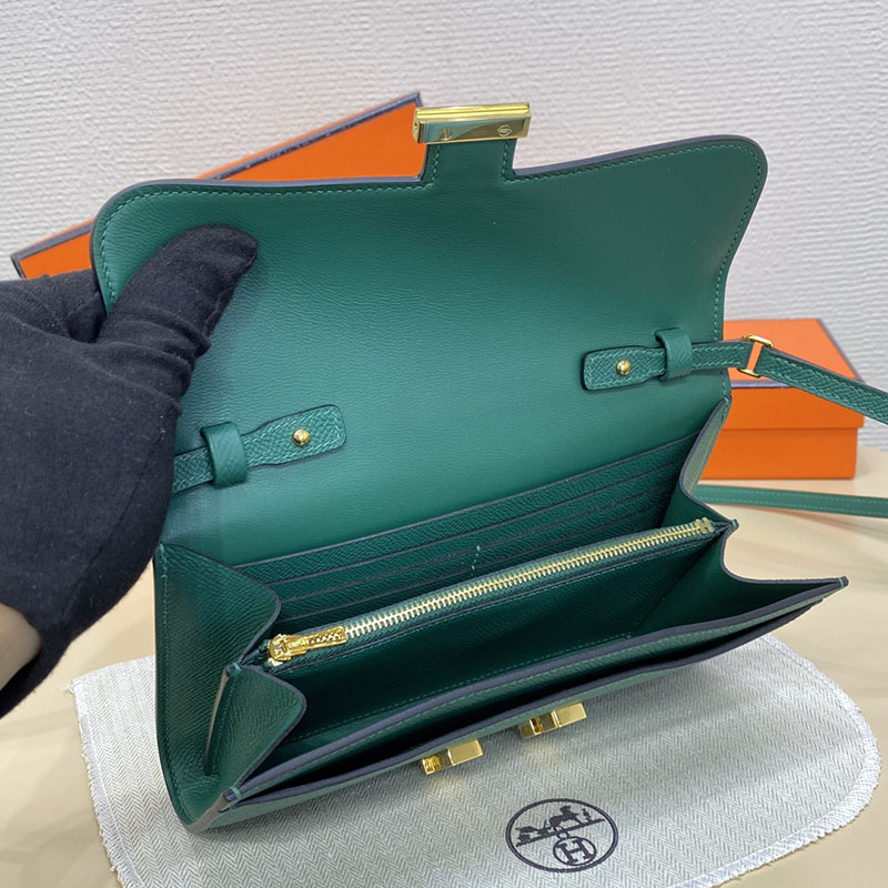 エルメス コンスタンス トゥー ゴー 定価 HERMES コンスタンスロング トゥーゴー マラカイト ヴォーエプソン ゴールド金具 2524231 - 画像 (3)