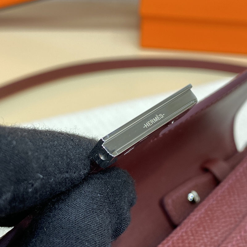 エルメス コンスタンス ロング 定価 HERMES コンスタンスロング トゥーゴー ブルゴーニュ ヴォーエプソン シルバー金具 2524233 - 画像 (9)