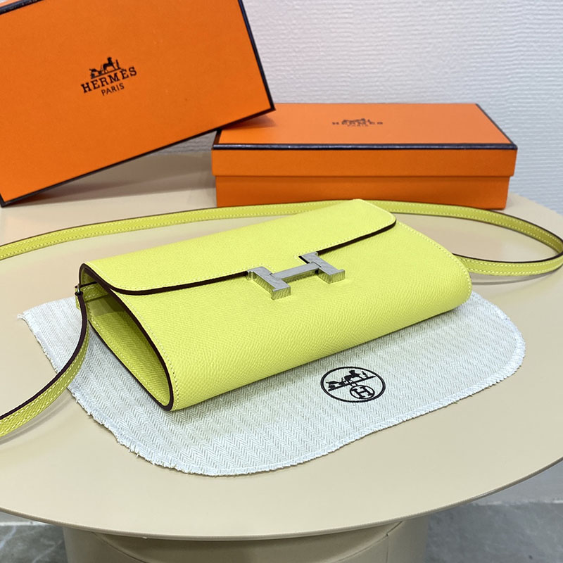 エルメス コンスタンス ロング 定価 HERMES コンスタンスロング トゥーゴー ジョーヌプッサン ヴォーエプソン シルバー金具 2524234 - 画像 (10)