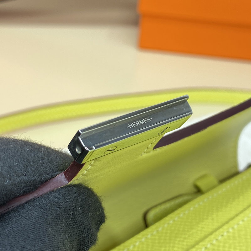 エルメス コンスタンス ロング 定価 HERMES コンスタンスロング トゥーゴー ジョーヌプッサン ヴォーエプソン シルバー金具 2524234 - 画像 (7)