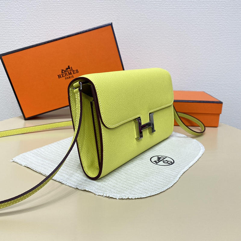 エルメス コンスタンス ロング 定価 HERMES コンスタンスロング トゥーゴー ジョーヌプッサン ヴォーエプソン シルバー金具 2524234 - 画像 (3)