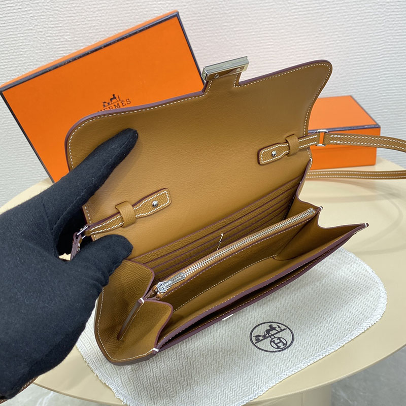 エルメス コンスタンス ロング 定価 HERMES コンスタンスロング トゥーゴー ゴールド ヴォーエプソン シルバー金具 2524236 - 画像 (5)