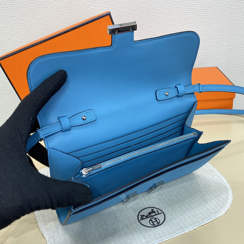 エルメス コンスタンス ロング 定価 HERMES コンスタンスロング トゥーゴー ブルードノール ヴォーエプソン シルバー金具 25242526 - 画像 (8)