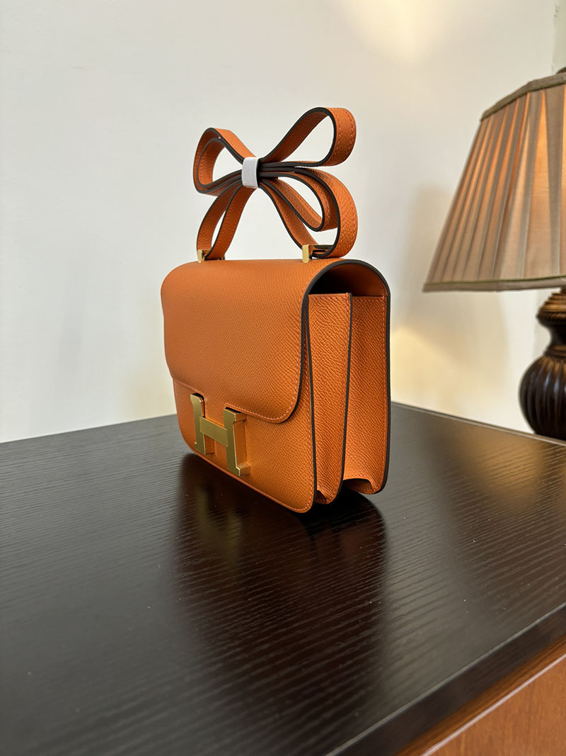 エルメス コンスタンス 超N品 HERMES コンスタンス3 ミニ オレンジ ヴォーエプソン ゴールド\シルバー金具 2524274 - 画像 (3)