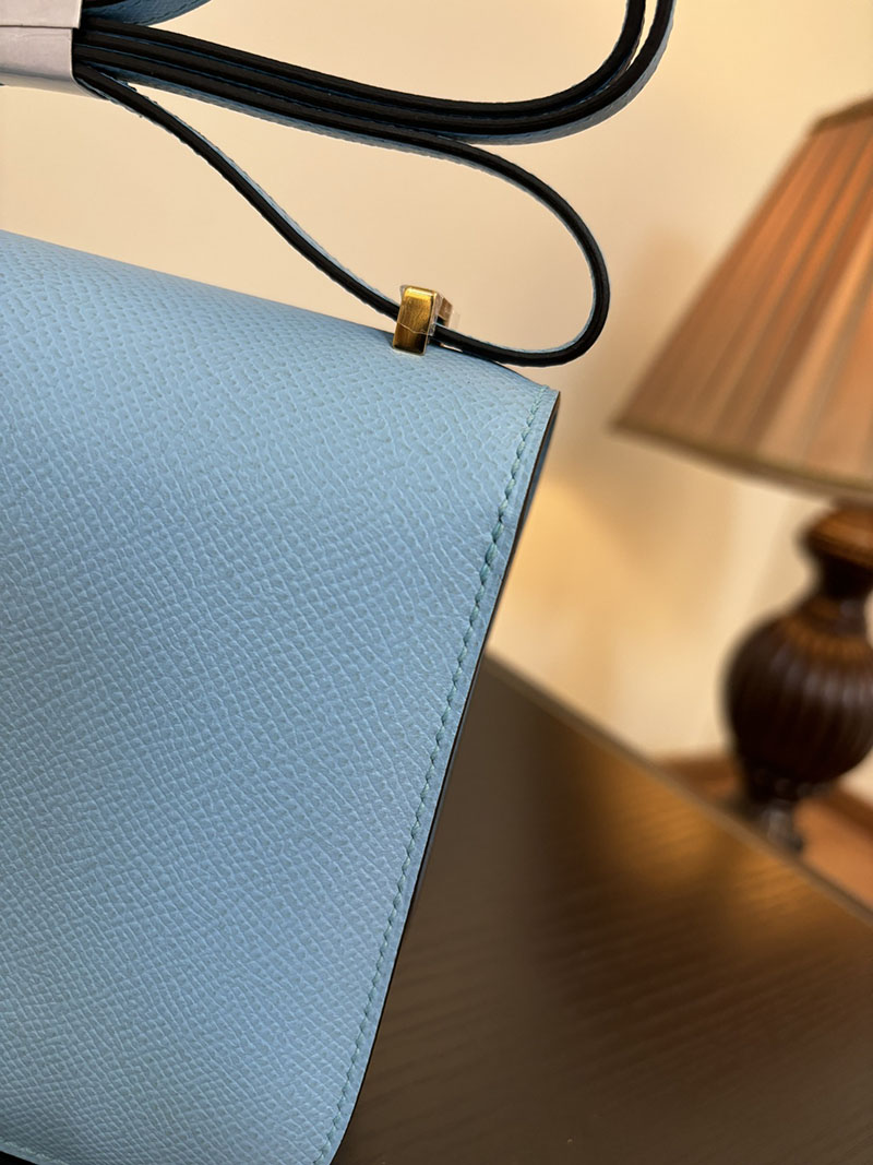 エルメス コンスタンス 超N品 HERMES コンスタンス3 ミニ ターコイズ ヴォーエプソン ゴールド\シルバー金具 2524275 - 画像 (9)